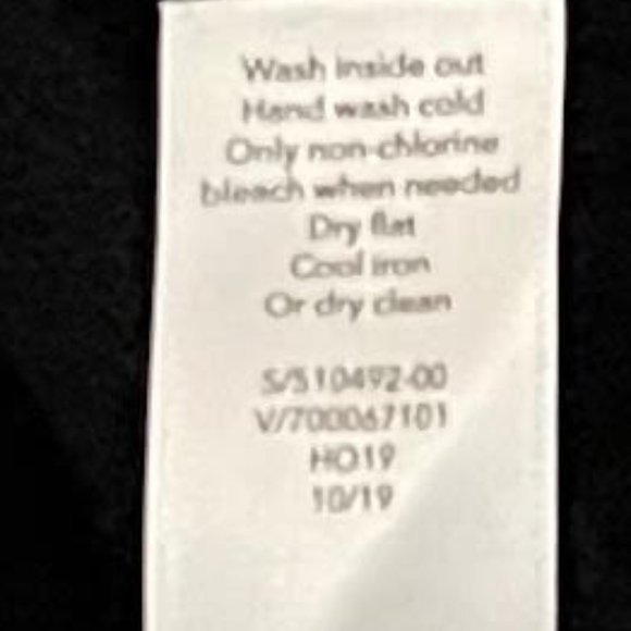 Athleta XS Transit Black White Contrast Mock Neck Merino Wool Blend Sweater - Picture 6 of 6